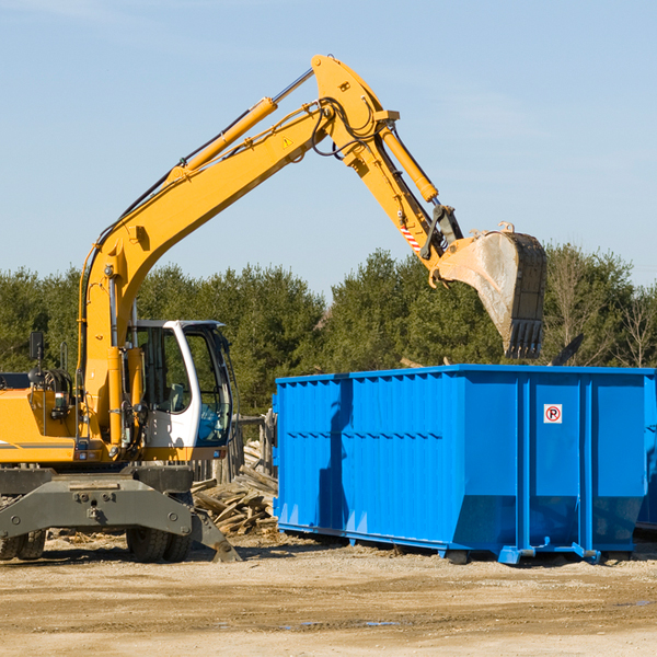 can i choose the location where the residential dumpster will be placed in Elk Creek KY